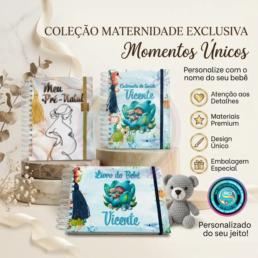 Agendas personalizadas, planners e cadernetas com designer exclusivo