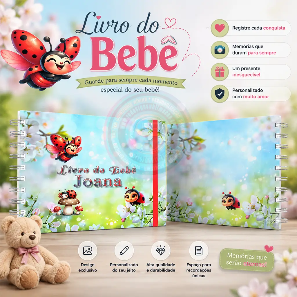 Livro do bebê personalizado