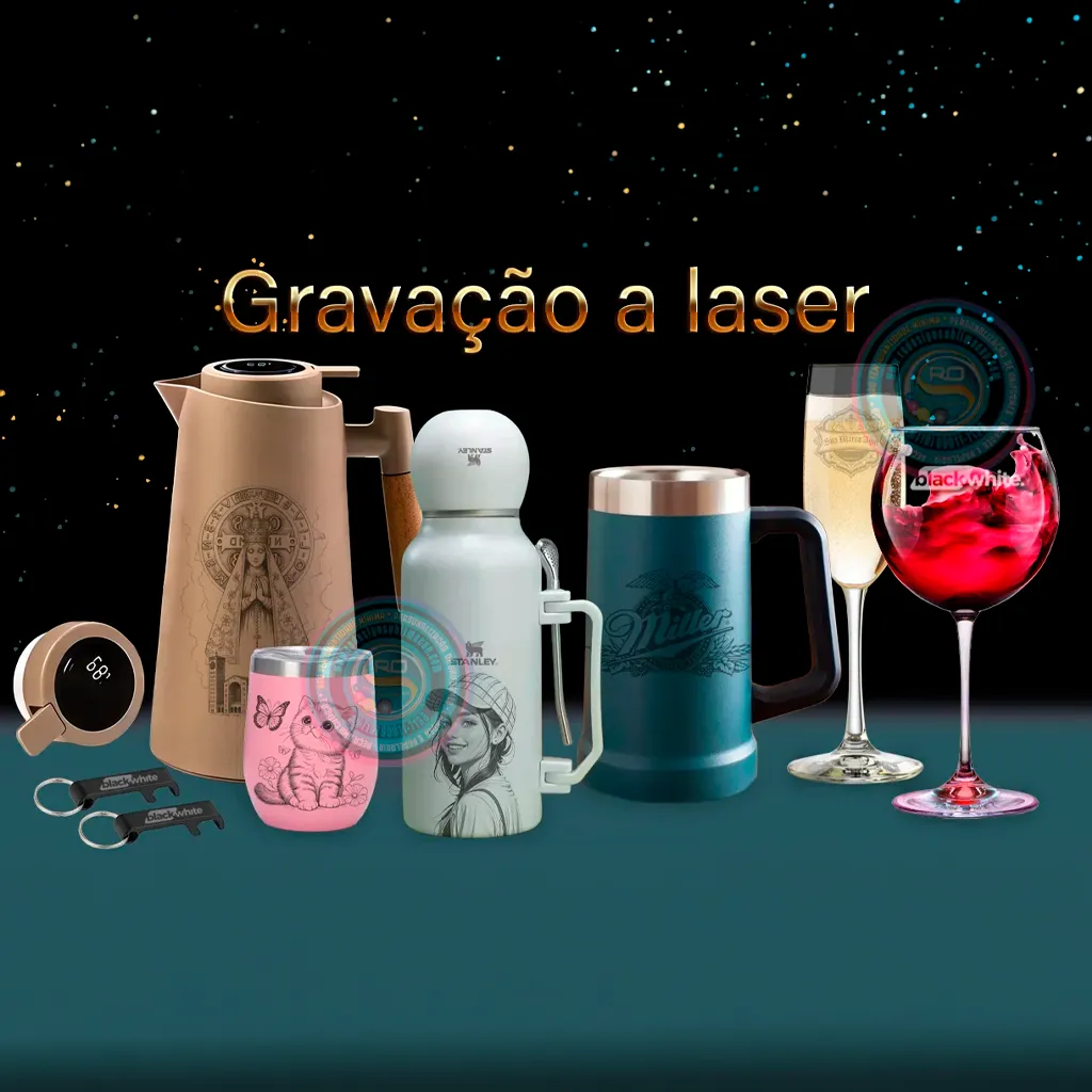 Copo Térmico tipo Stanley personalizado com logo de empresa