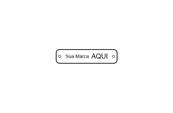 Etiqueta de couro sintético Modelo CS-M03 — design gráfico