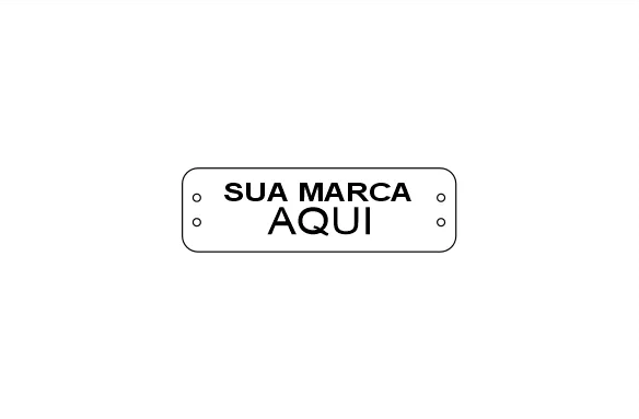 Etiqueta de couro sintético Modelo CS-M05 — design gráfico