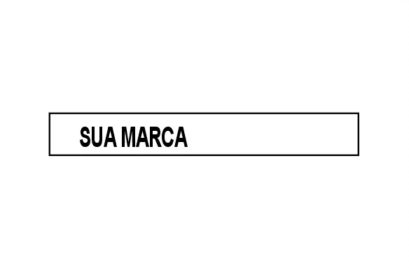 Etiqueta de couro sintético Modelo CS-M06 — design gráfico