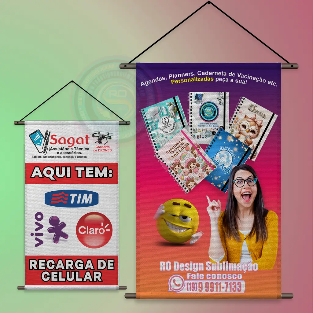 Banner em lona impresso para evento empresarial