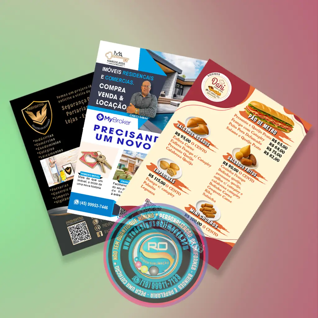 Flyers e panfletos personalizados