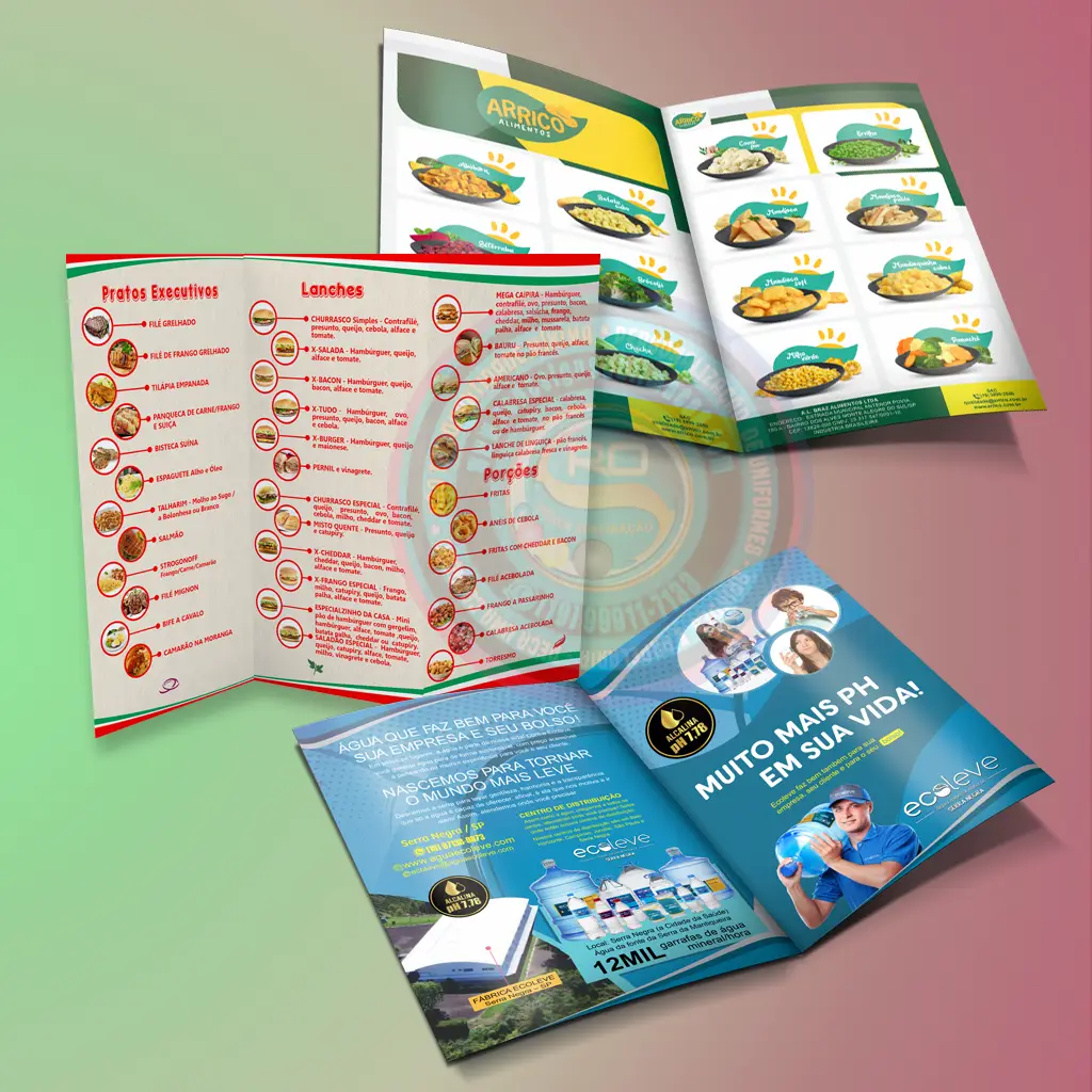 Flyer e panfleto personalizado para divulgação