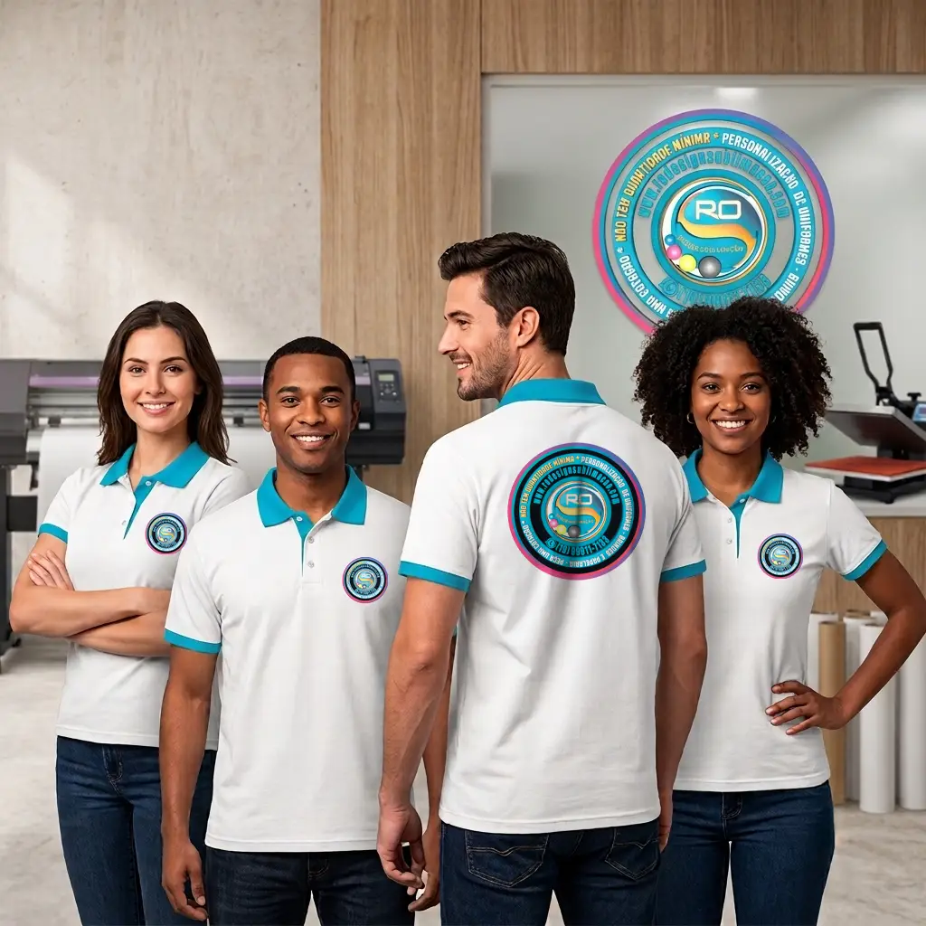Polo dry personalizado camiseta com Sublimação ou DTF têxtil