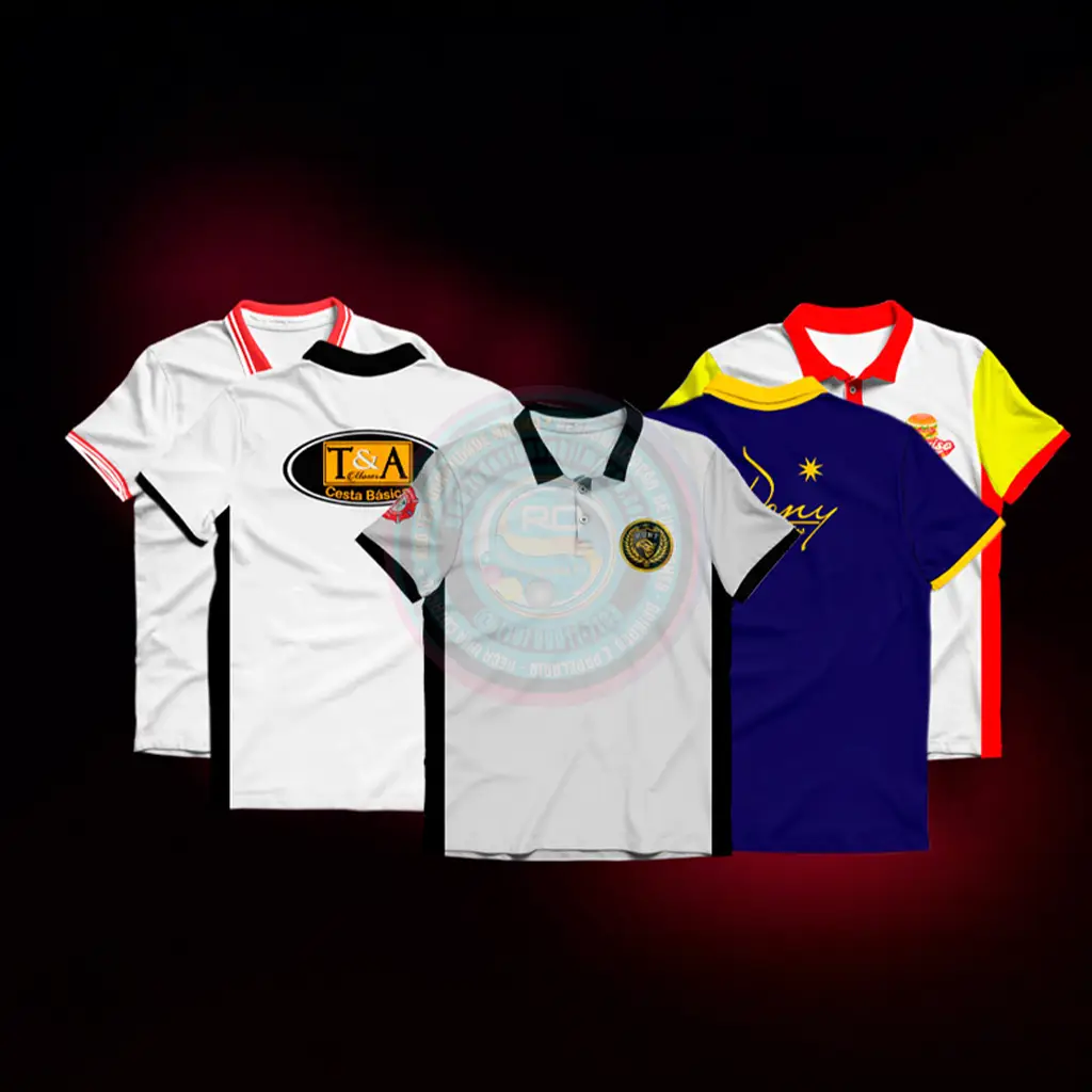Variedade de cores de camisetas polo personalizadas