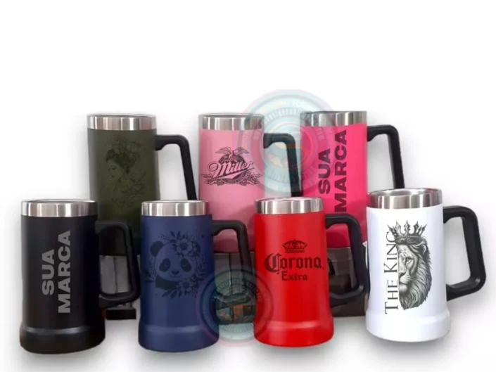 Caneca Térmica 709ml para Chopp com Gravação a Laser Personalizada
