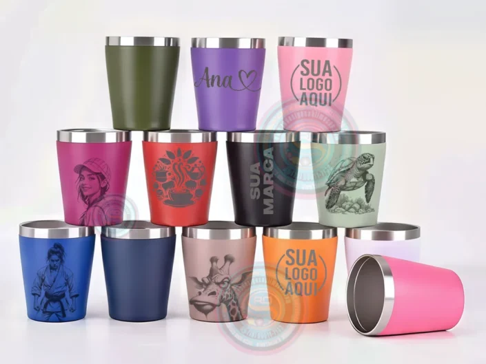 Copo Térmico 260ml Personalizado com Gravação a Laser