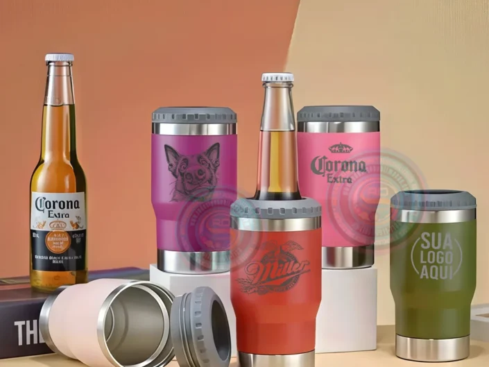 Copo Térmico Long Neck 2 em 1 com Gravação a Laser Personalizada