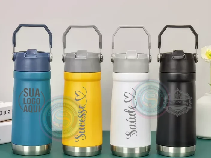 Garrafa Térmica 650ml Personalizada com Gravação a Laser