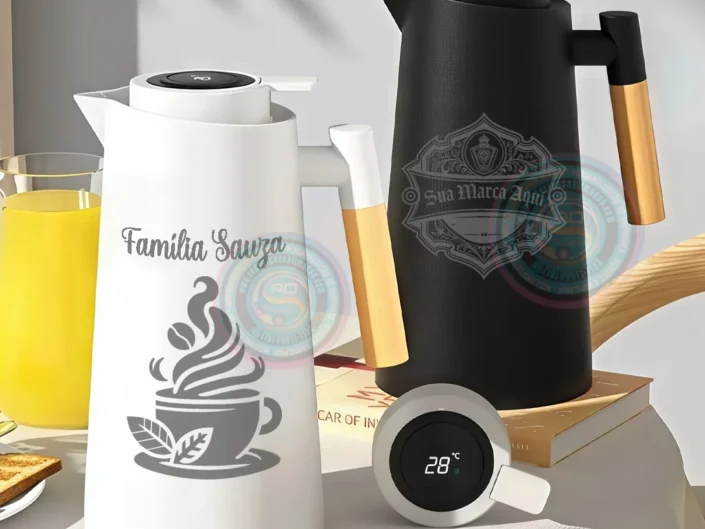 Garrafa Térmica Café com Termômetro Digital 1 Litro