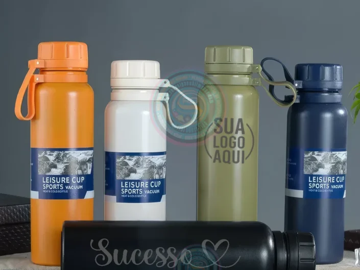 Garrafa Térmica Cup 800ml Personalizada com Gravação a Laser
