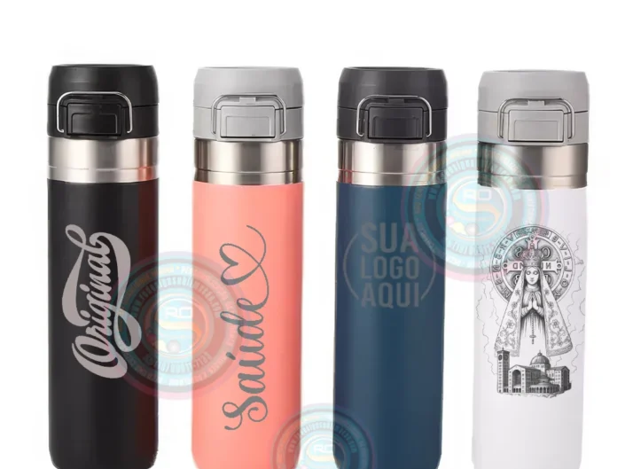 Garrafa Térmica Quick Flip 800 ml Personalizada com Gravação a Laser