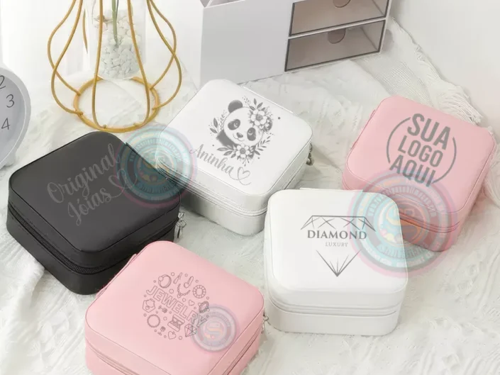 Porta Jóias Elegante Personalizado com Gravação a Laser