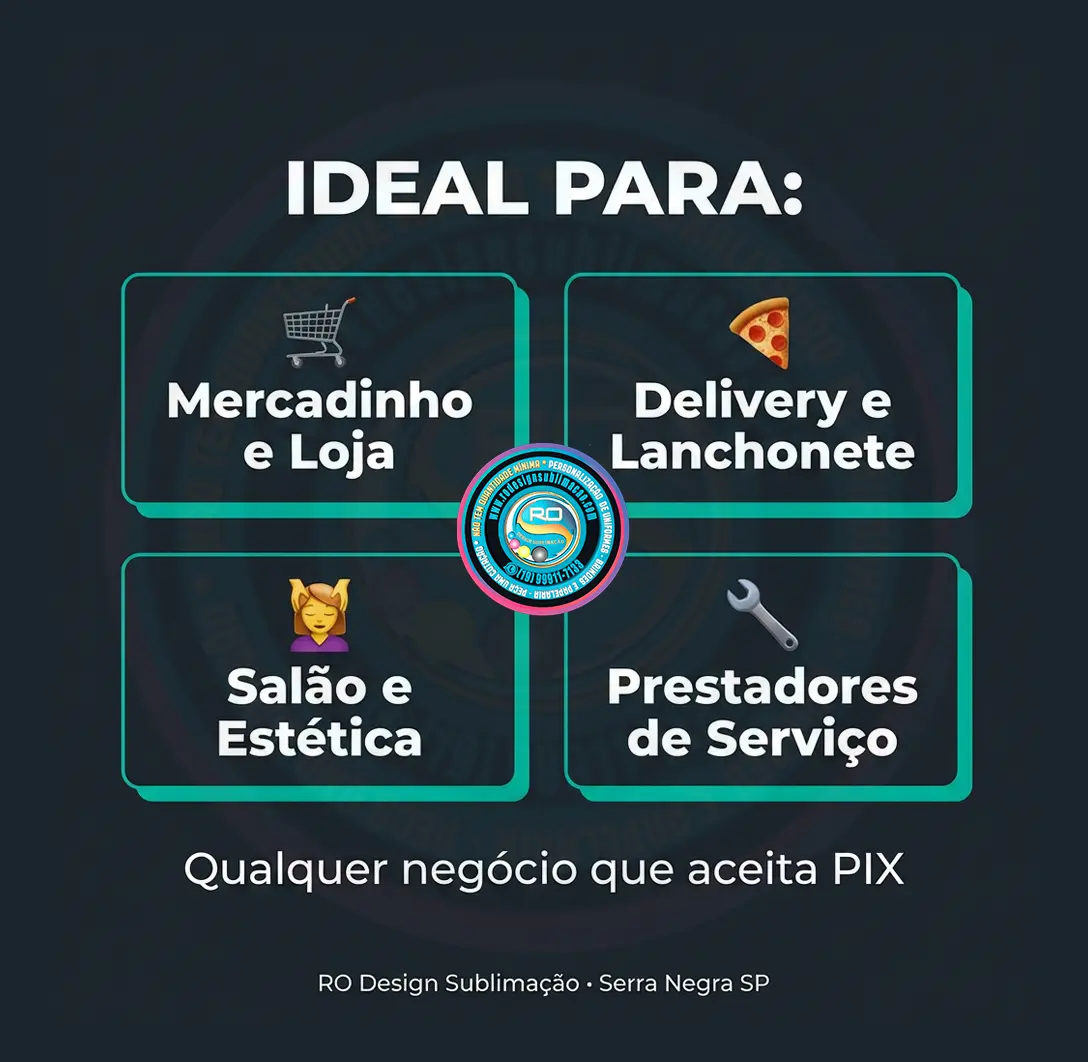 Kit Display QR Code PIX Chaveiro Personalizado com Logo - Serra Negra Shopping 3 Kit Display QR Code PIX Chaveiro Personalizado com Logo - Serra Negra Shopping - Imagem 3
